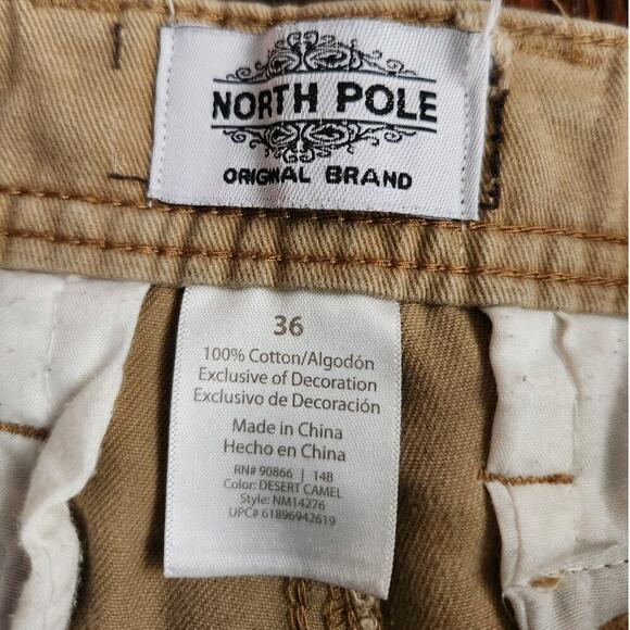 North Pole Original Brand Cargo Shorts Men's Size 36 Beige - Picture 5 of 5